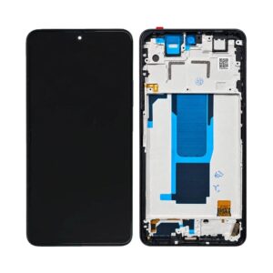 Écran tactile avec châssis compatible avec Xiaomi Redmi Note 11 Pro+ 5G – graphite