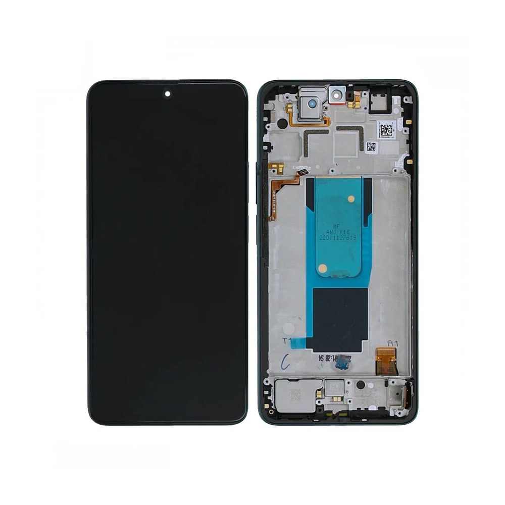Écran tactile avec châssis compatible avec Xiaomi Redmi Note 11 Pro+ 5G – vert forêt