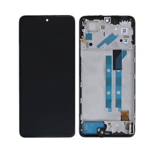 Écran tactile avec châssis compatible avec Xiaomi Redmi Note 12 Pro 4G – noir