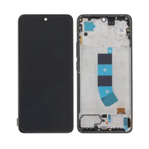 Écran tactile avec châssis compatible avec Xiaomi Redmi Note 13 4G – noir