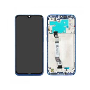 Écran tactile avec châssis compatible avec Xiaomi Redmi Note 8 2021 – bleu