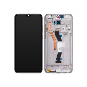 Écran tactile avec châssis compatible avec Xiaomi Redmi Note 8 Pro – blanc