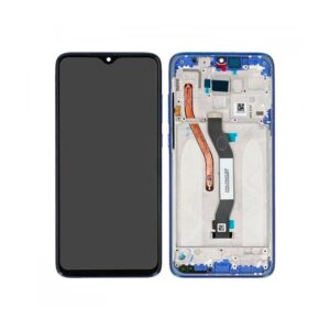 Écran tactile avec châssis compatible avec Xiaomi Redmi Note 8 Pro – bleu océan