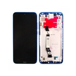 Écran tactile avec châssis compatible avec Xiaomi Redmi Note 8T – bleu de minuit