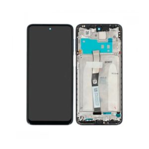 Écran tactile avec châssis compatible avec Xiaomi Redmi Note 9 Pro 4G – noir