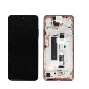 Écran tactile avec châssis compatible avec Xiaomi Redmi Note 9 Pro 5G – rose gold
