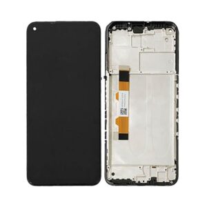 Écran tactile avec châssis compatible avec Xiaomi Redmi Note 9T – noir crépuscule