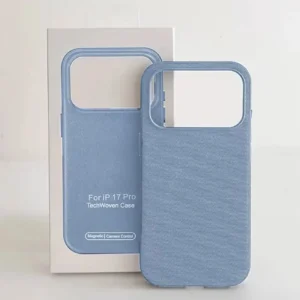 IPHONE 18 PRO / IPHONE 17 PRO COQUE MAGSAFE TISSAGE BLEU