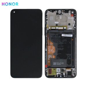 Bloc Écran Complet avec Châssis et Batterie Original Honor 50 Lite 02354FMW Deep Sea Blue