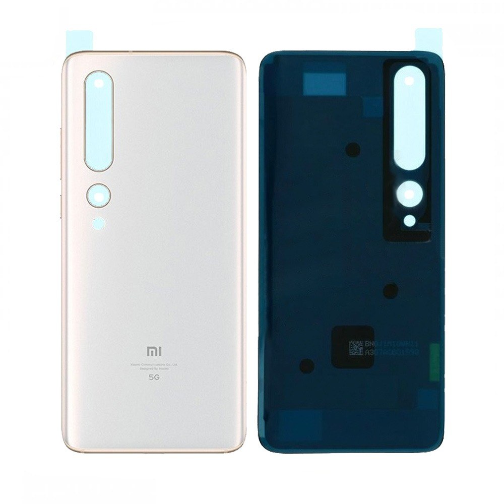 Cache Arrière Premium Xiaomi Mi 10 Pro Blanc Alpin