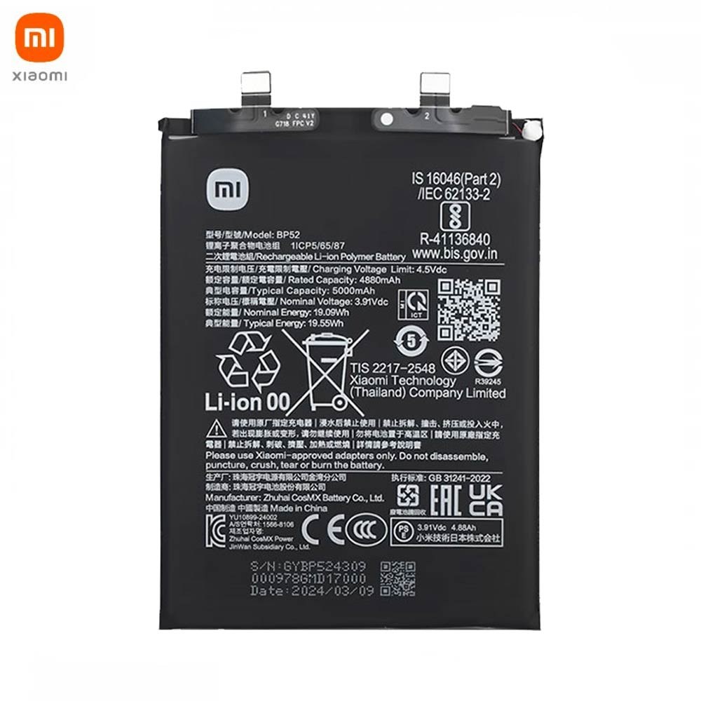 Batterie Originale Xiaomi Poco F6 5G 1330102000136B 1330102000136D BP52