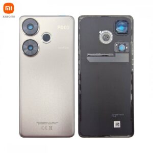 Cache Arrière Original Xiaomi Poco F6 5G 5600080N16T00 Titanium