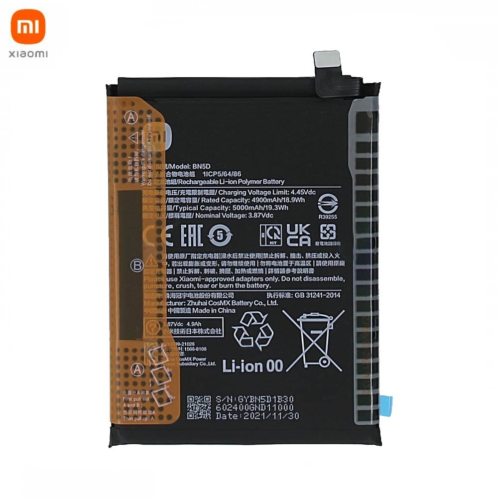 Batterie Originale Xiaomi Redmi Note 11 4G/Redmi Note 11S 4G/Poco M4 Pro 4G 460200009U1Y 460200009Y1G BN5D