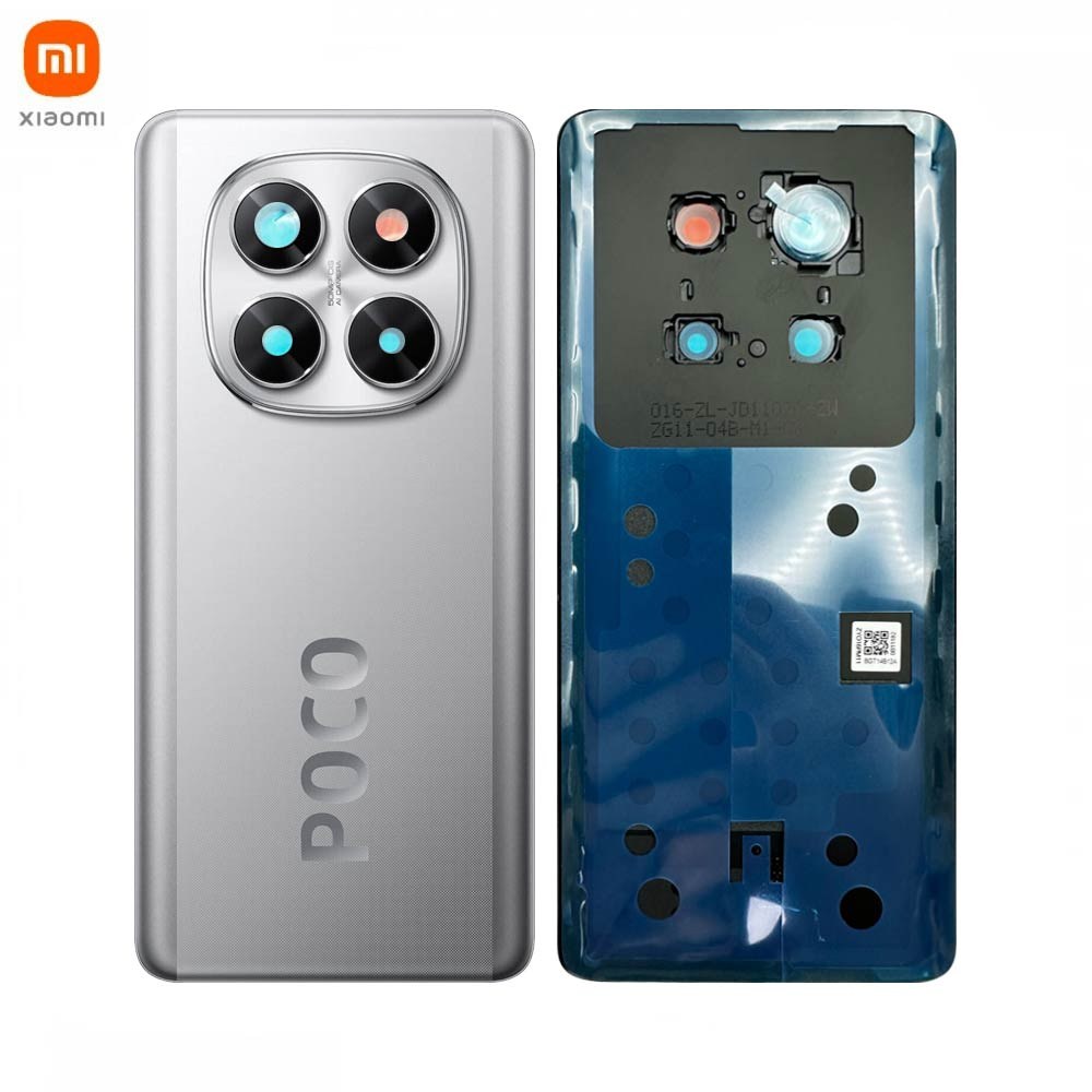 Cache Arrière Original Xiaomi Poco X7 5G 5600060O16P00 Argent