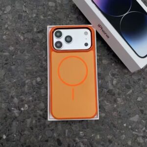 SAMSUNG S26 COQUE MAGSAFE MÉTAL ORANGE