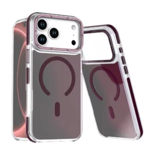 IPHONE 18 PRO / IPHONE 17 PRO COQUE MAGSAFE MULTICOLORE ROUGE CERISE