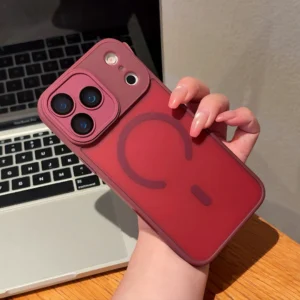 IPHONE 18 PRO / IPHONE 17 PRO COQUE MAGSAFE PROTECT - ROUGE CERISE
